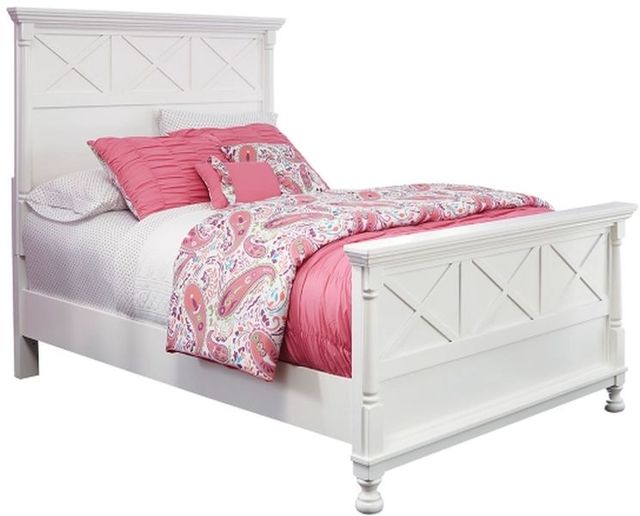 Signature Design by Ashley® Kaslyn 5-Piece White Queen Panel Bed Set 1