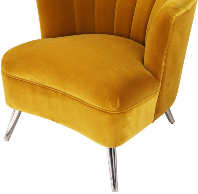 Moe's Home Collection Layan Yellow Left Accent Chair 5
