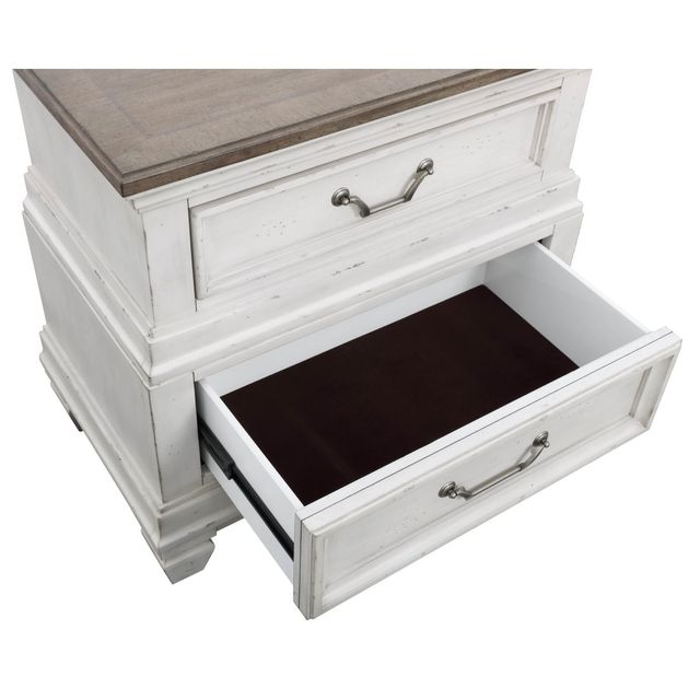 Avalon Furniture Nantucket King Upholstered Storage Bed, Dresser, Mirror,  & Nightstand-3