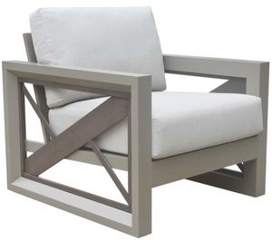 Steve Silver Co. Dalilah Grey/White Patio Arm Chair