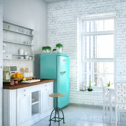 Epic® 9.0 Cu. Ft. Turquoise Retro Compact Refrigerator 3