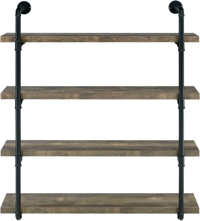 Coaster® Black And Grey Driftwood 40-Inch Wall Shelf 4
