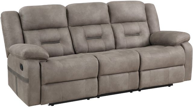 Steve Silver Co. Abilene Tan Manual Reclining Sofa | Bob Mills Furniture