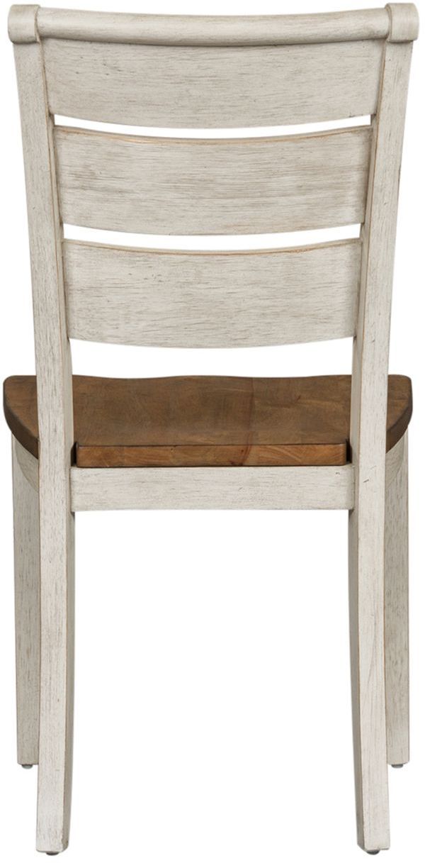 Liberty Farmhouse Reimagined Two-Tone Ladder Back Side Chair 2