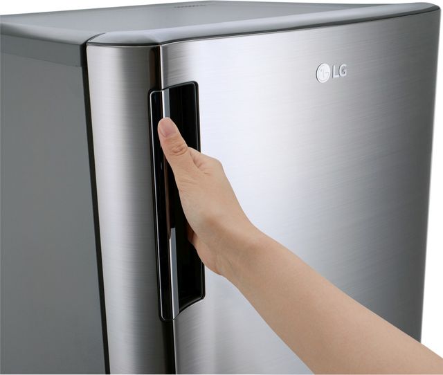 LG 5.8 Cu. Ft. Platinum Silver Counter Depth Top Freezer Refrigerator 9