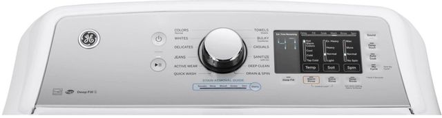 GE® 4.6 Cu. Ft. White Top Load Washer 4