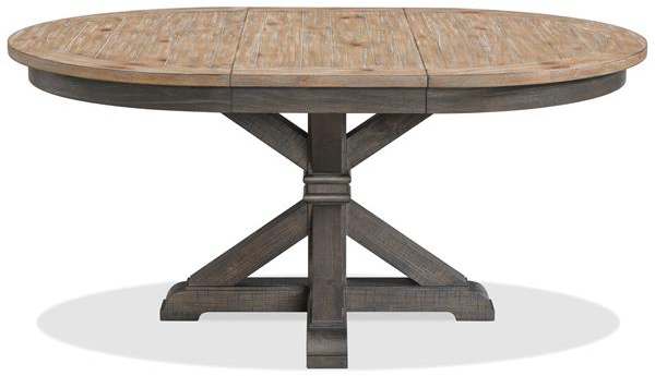 Riverside Furniture Harper Matte Black/Snowy Desert Dining Table Top and Base-3
