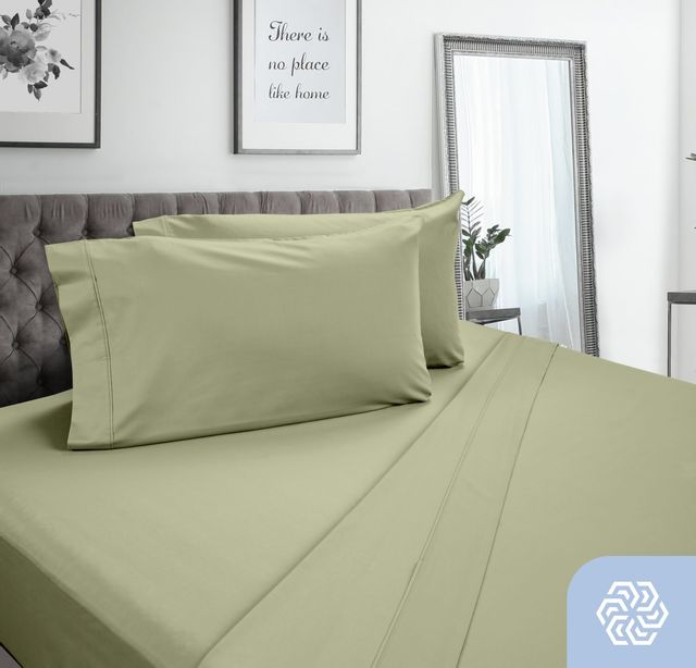 DreamFit® DreamCool™ Pima Cotton Celadon Standard Extra Pillowcase 2