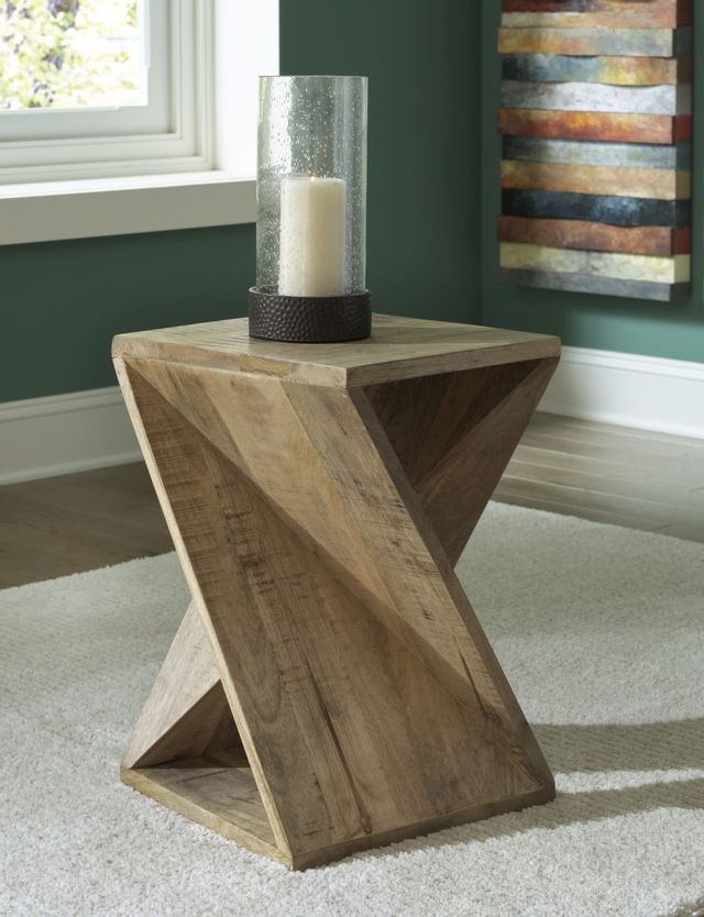 Signature Design by Ashley® Zalemont Distressed Brown Accent Table 5