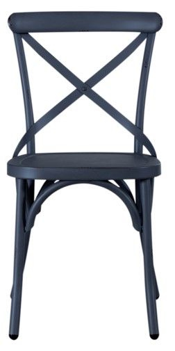 Liberty Furniture Vintage Navy X Back Side Chair 1