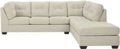 Benchcraft® Falkirk 2-Piece Parchment Sectional with Chaise