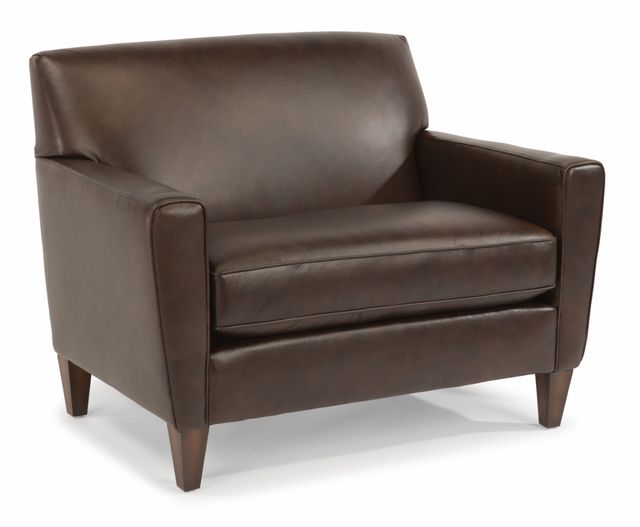 Flexsteel® Digby Leather Chair and a Half-0