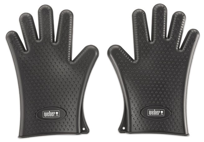 Weber Grills® Black Silicone Grilling Gloves