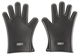Weber® Grills® Black Silicone Grilling Gloves