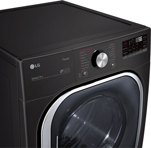 LG 7.4 Cu. Ft. Black Steel Front Load Electric Dryer 2
