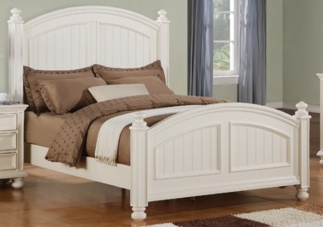 Winners Only® Cape Cod Eggshell White California King Bed