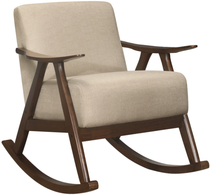 light brown rocking chair