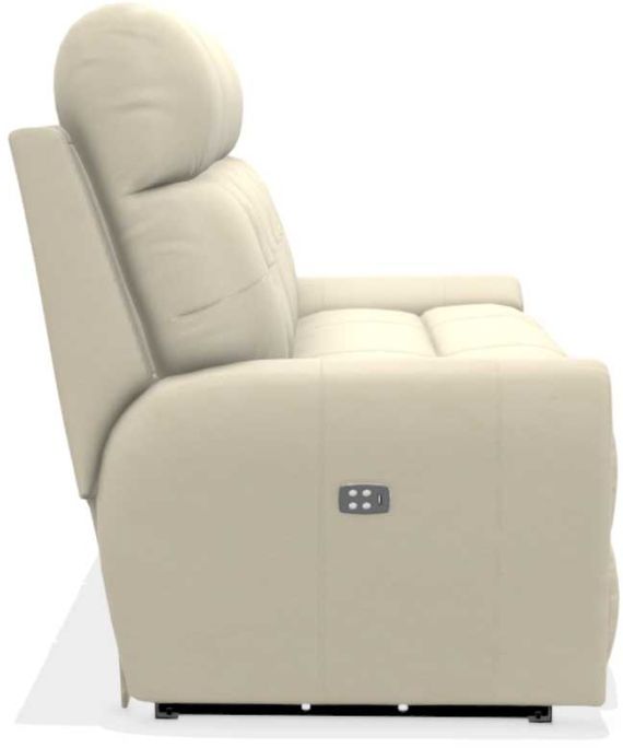La-Z-Boy® Douglas Charcoal Leather Power Reclining Sofa with Headrest 2