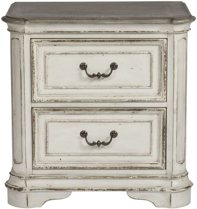 Liberty Furniture Magnolia Manor 5-Piece Antique White Queen Sleigh Bedroom Set 2