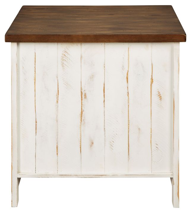 Signature Design by Ashley® Wystfield White/Brown Rectangular End Table 3