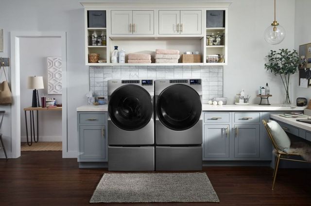 Whirlpool® 4.5 Cu. Ft. Chrome Shadow Front Load Washer 5