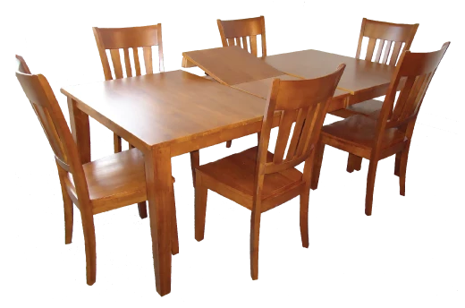 Allwood Furniture Group #89 Medium Oak 7 Piece Dining Set