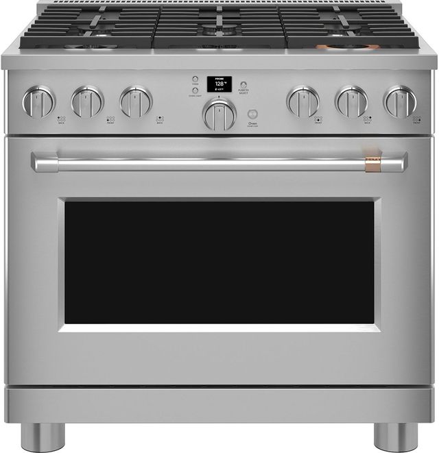 Café™ 36" Stainless Steel Pro Style Gas Range