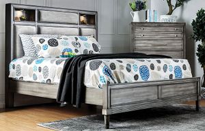 Furniture of America® Daphne Gray Night Queen Bed