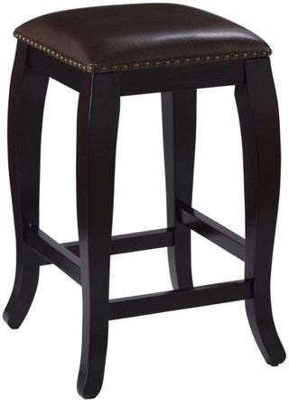 Linon San Francisco Brown Square Top Counter Height Stool