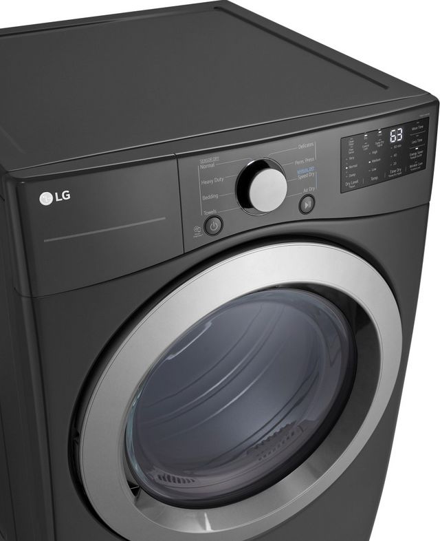LG 7.4 Cu. Ft. Middle Black Front Load Electric Dryer 5