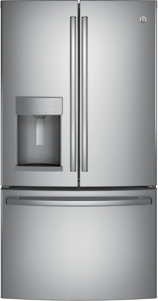 GE® Energy Star® 27.8 Cu. Ft. French-Door Refrigerator-Stainless Steel-0