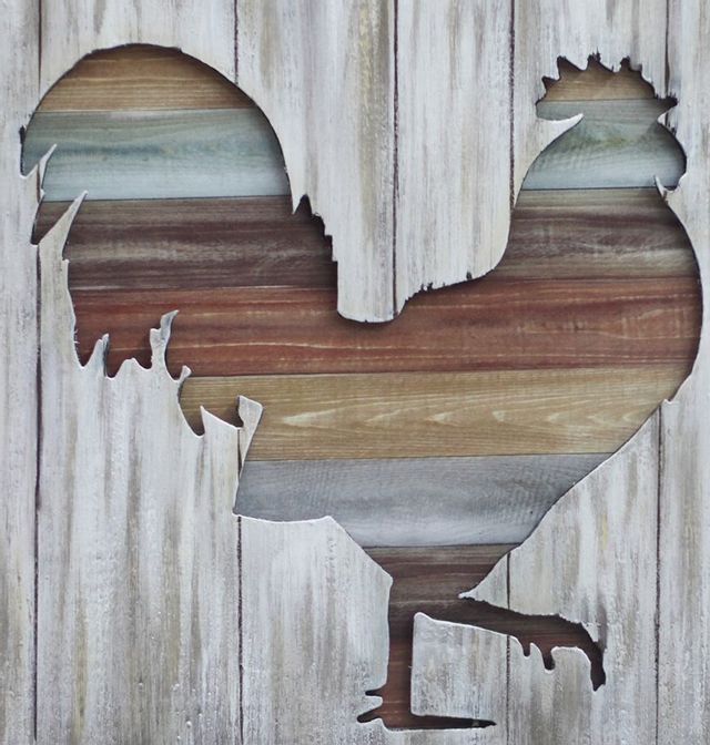 Crestview Collection Farm Carving 4 Brown Wall Art-1