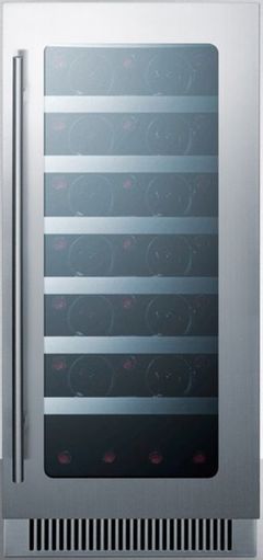 Summit® Classic 3.2 Cu. Ft. Stainless Steel Wine Cooler