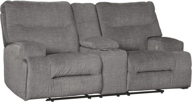 Benchcraft® Coombs 3-Piece Charcoal Living Room Set with Power Reclining Sofa 2