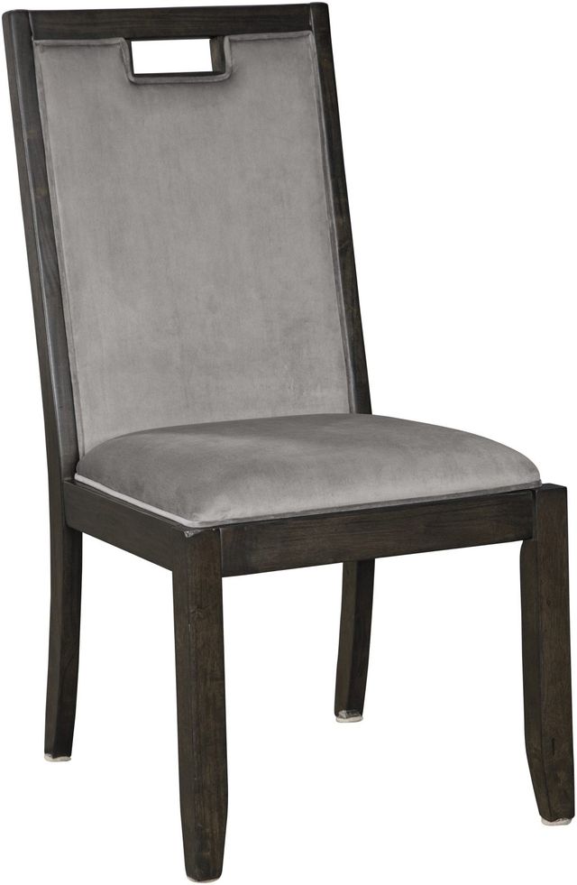 Signature Design by Ashley® Hyndell Gray/Dark Brown Upholstered Side Chair-0