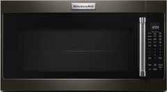 KitchenAid® 2.0 Cu. Ft. Black Stainless Steel with PrintShield™ Finish Over The Range Microwave-KMHS120EBS
