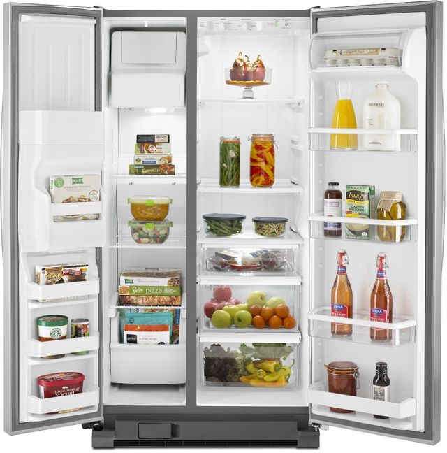 Whirlpool® 21.0 Cu. ft. Side-By-Side Refrigerator-Stainless Steel 2