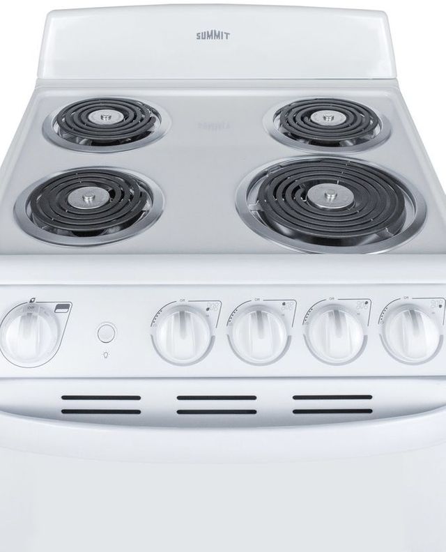 Summit® 20 White Free Standing Electric Range