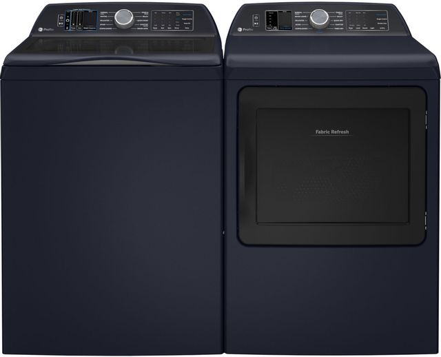 GE Profile™ 7.3 Cu. Ft. Sapphire Blue Front Load Gas Dryer 4