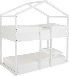 Signature Design by Ashley® Flannibro White Twin over Twin House Loft Bed-B082B2