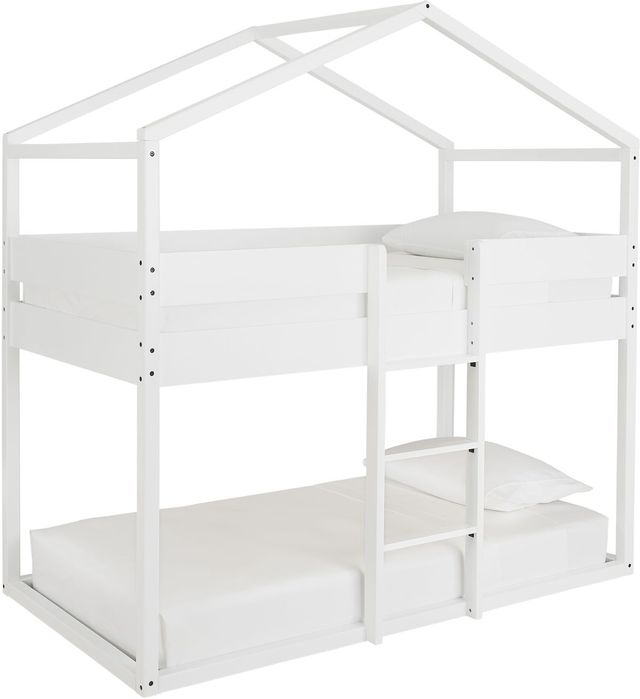 Signature Design by Ashley® Flannibrook White Twin/Twin House Loft Bed-0