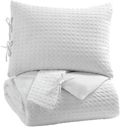 Signature Design by Ashley® Maurilio 3-Piece White Queen Comforter Set