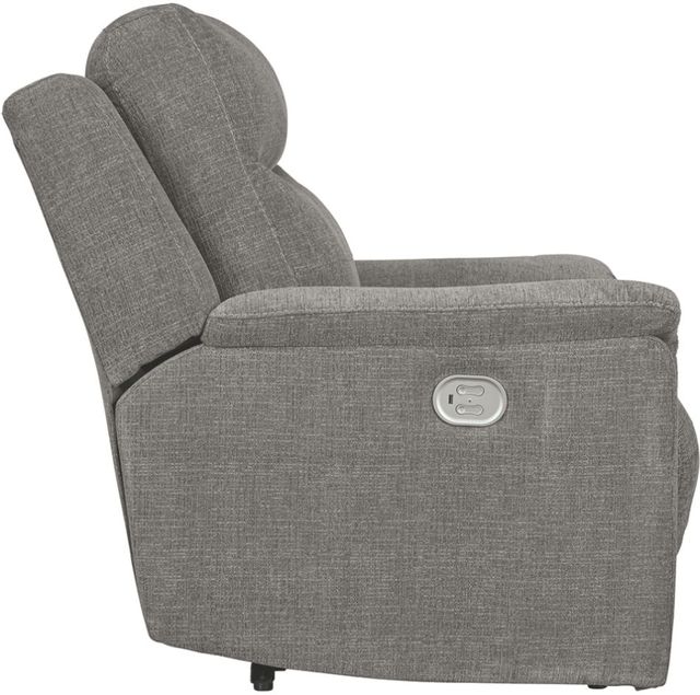Signature Design by Ashley® Mouttrie Smoke Power Recliner with Adjustable Headrest 4