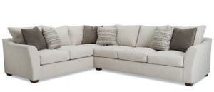 Klaussner® Pinecrest White Sectional