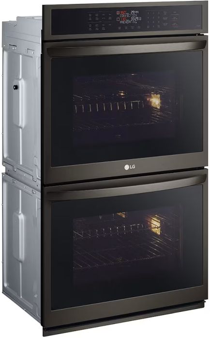 LG 30” PrintProof® Black Stainless Steel Built In Double Electric Wall Oven 3