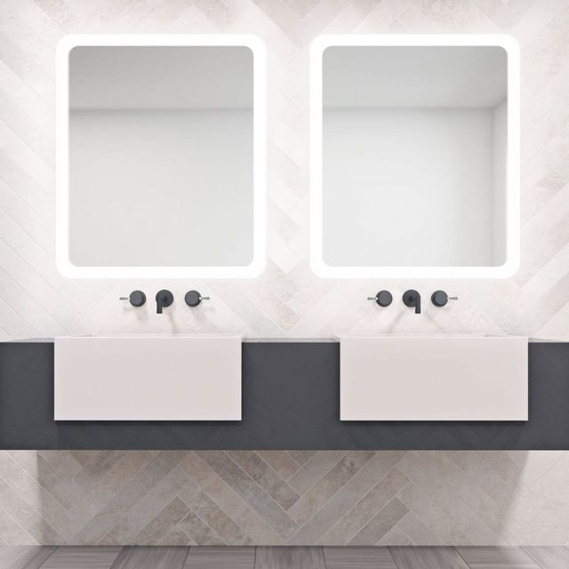 Seura® Forte Design 24"W x 42"H Lighted Vanity Mirror 1