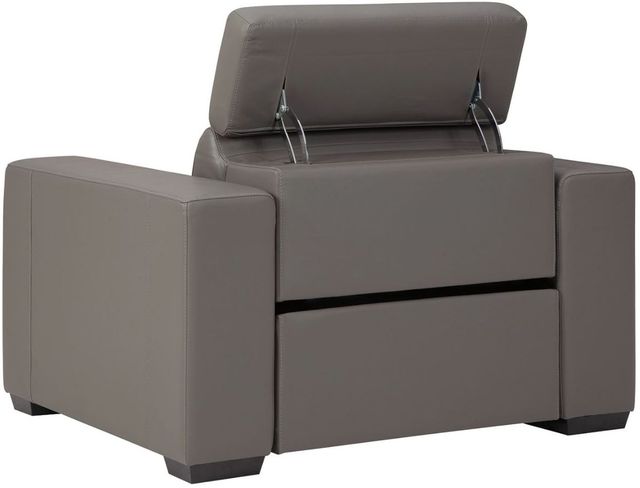 Signature Design by Ashley® Texline Gray Power Recliner with Adjustable Headrest 4
