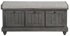Homelegance® Woodwell Dark Gray Bench