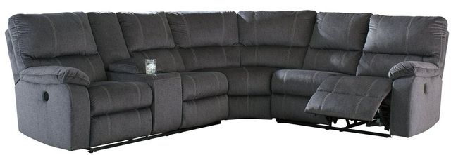 Signature Design by Ashley® Urbino Charcoal 3-Piece Reclining Sectional with Power-0