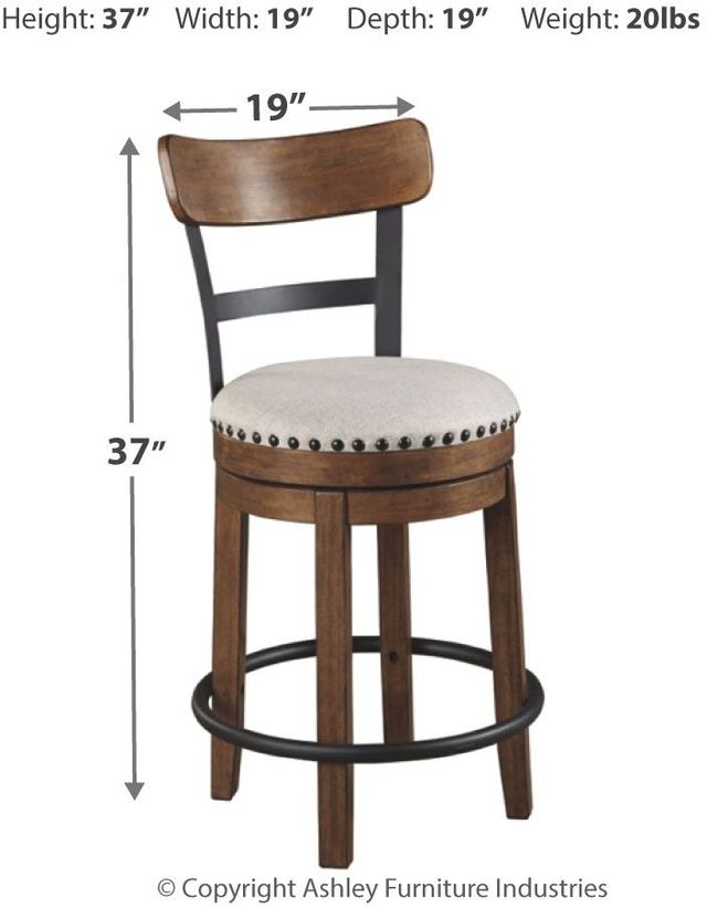 Signature Design by Ashley® Valebeck Brown Counter Height Stool 4
